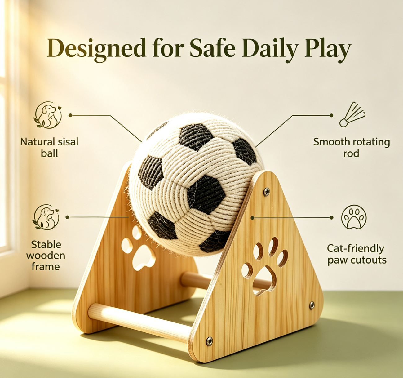 KROZO™ PawSpin Cat Scratcher & Activity Ball