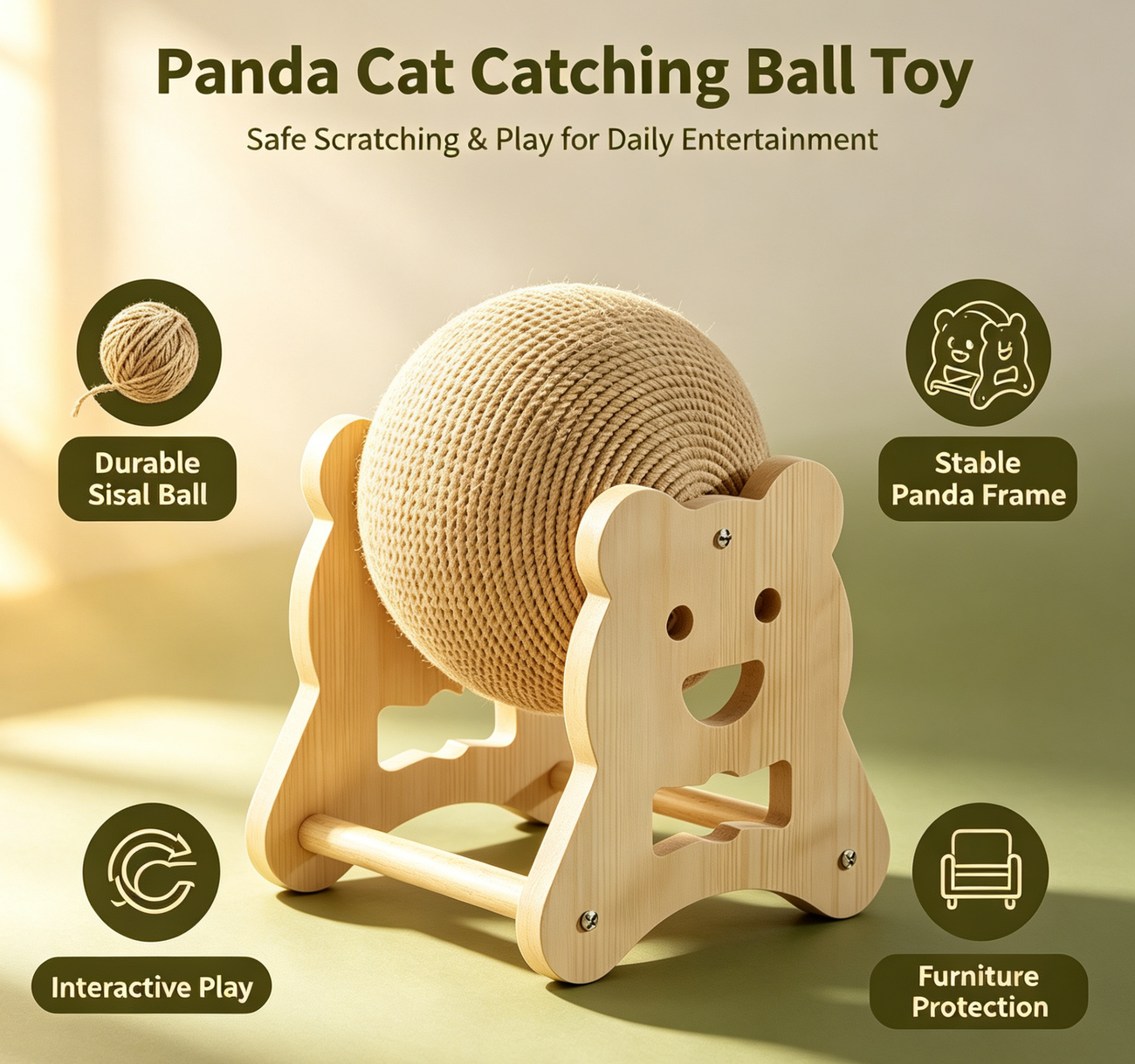 KROZO™ PawSpin Cat Scratcher & Activity Ball