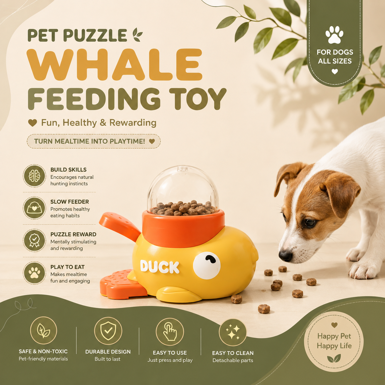 KROZO™ TreatQuest Interactive Feeder Toy