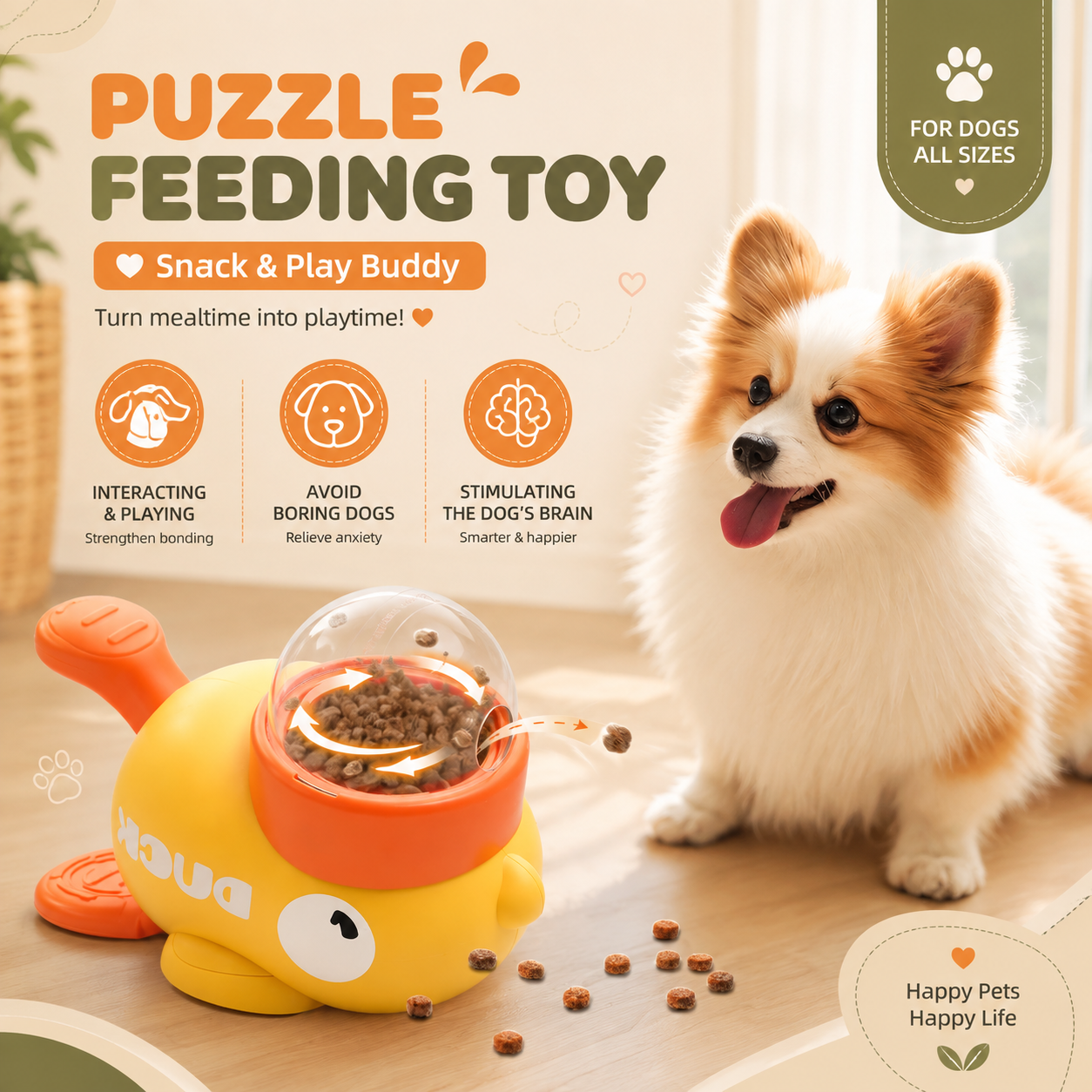 KROZO™ TreatQuest Interactive Feeder Toy