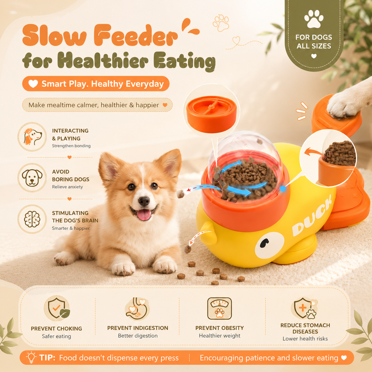 KROZO™ TreatQuest Interactive Feeder Toy