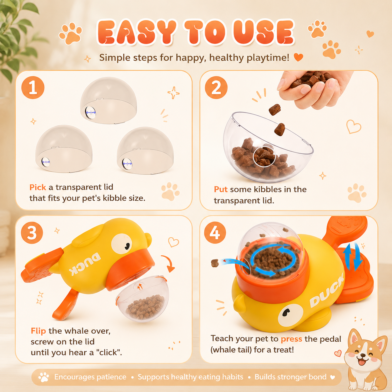 KROZO™ TreatQuest Interactive Feeder Toy