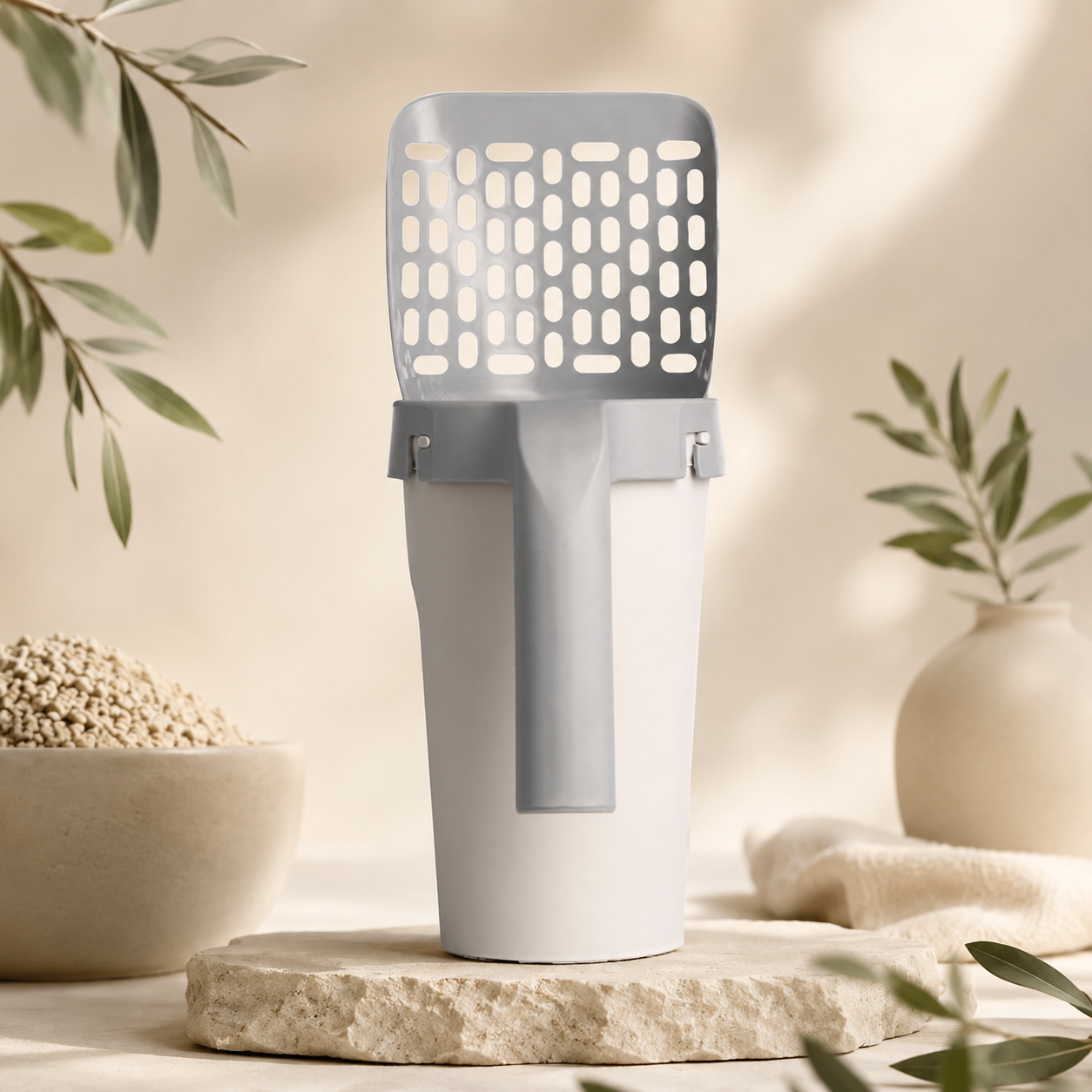 KROZO™ CleanScoop Litter Scoop & Waste Bin
