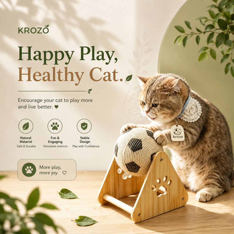 KROZO™ PawSpin Cat Scratcher & Activity Ball