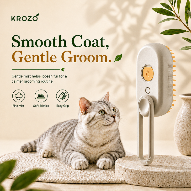 KROZO™ SteamGroom Pet Brush